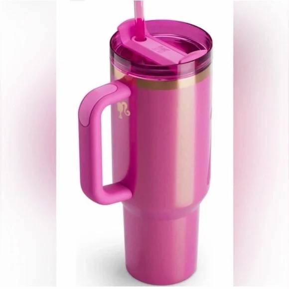 Stanley- Barbie Limited Edition Collectible Vibrant Pink 40oz Tumbler - Picture 4 of 9